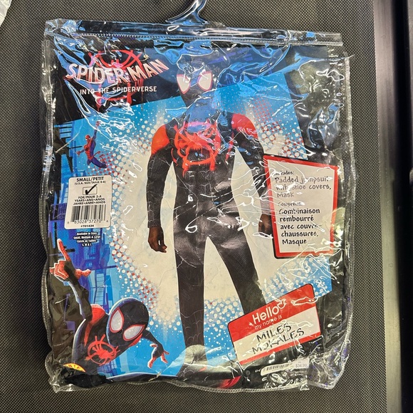 Spider-Man Miles Morales Deluxe Kids Costume Small (4-6) - Picture 2 of 3